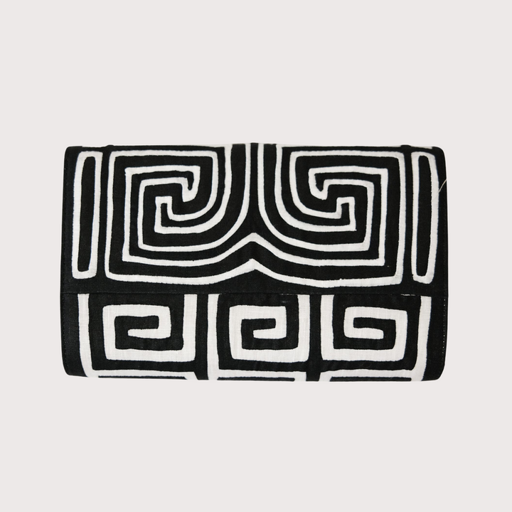 Black White Kuna Clutch