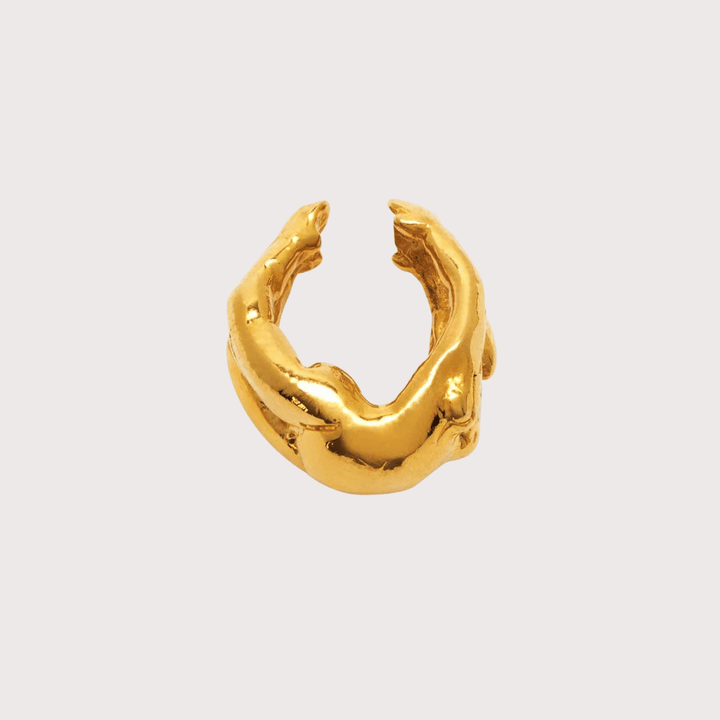 Acrobat Ear Cuff - Gold by Alejandra de Coss at White Label Project