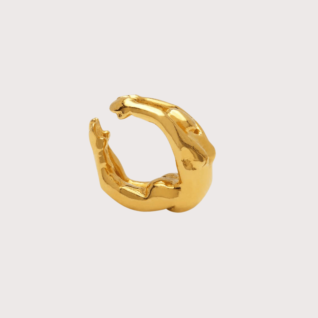 Acrobat Ear Cuff - Gold by Alejandra de Coss at White Label Project