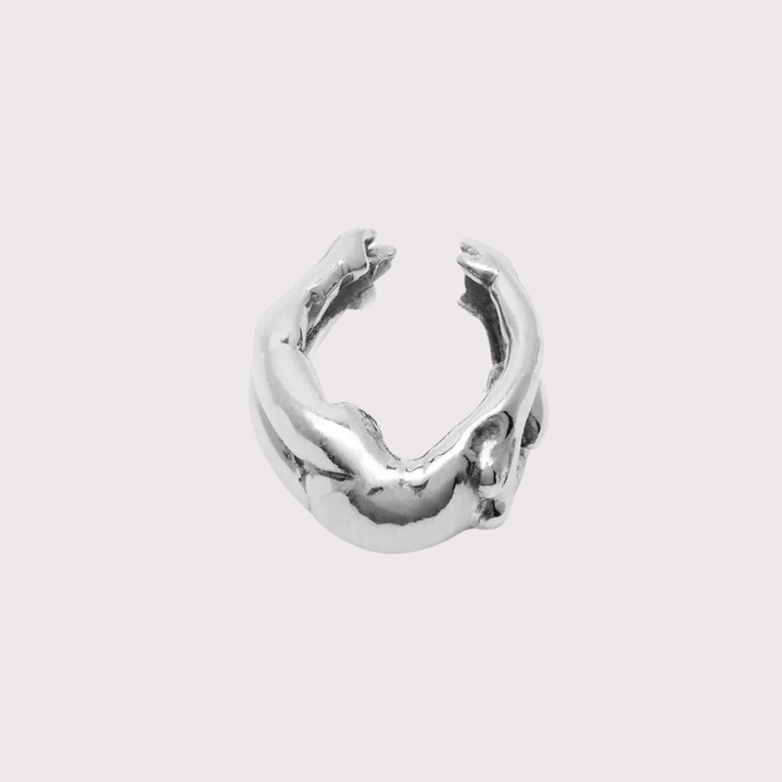 Acrobat Ear Cuff - Silver by Alejandra de Coss at White Label Project