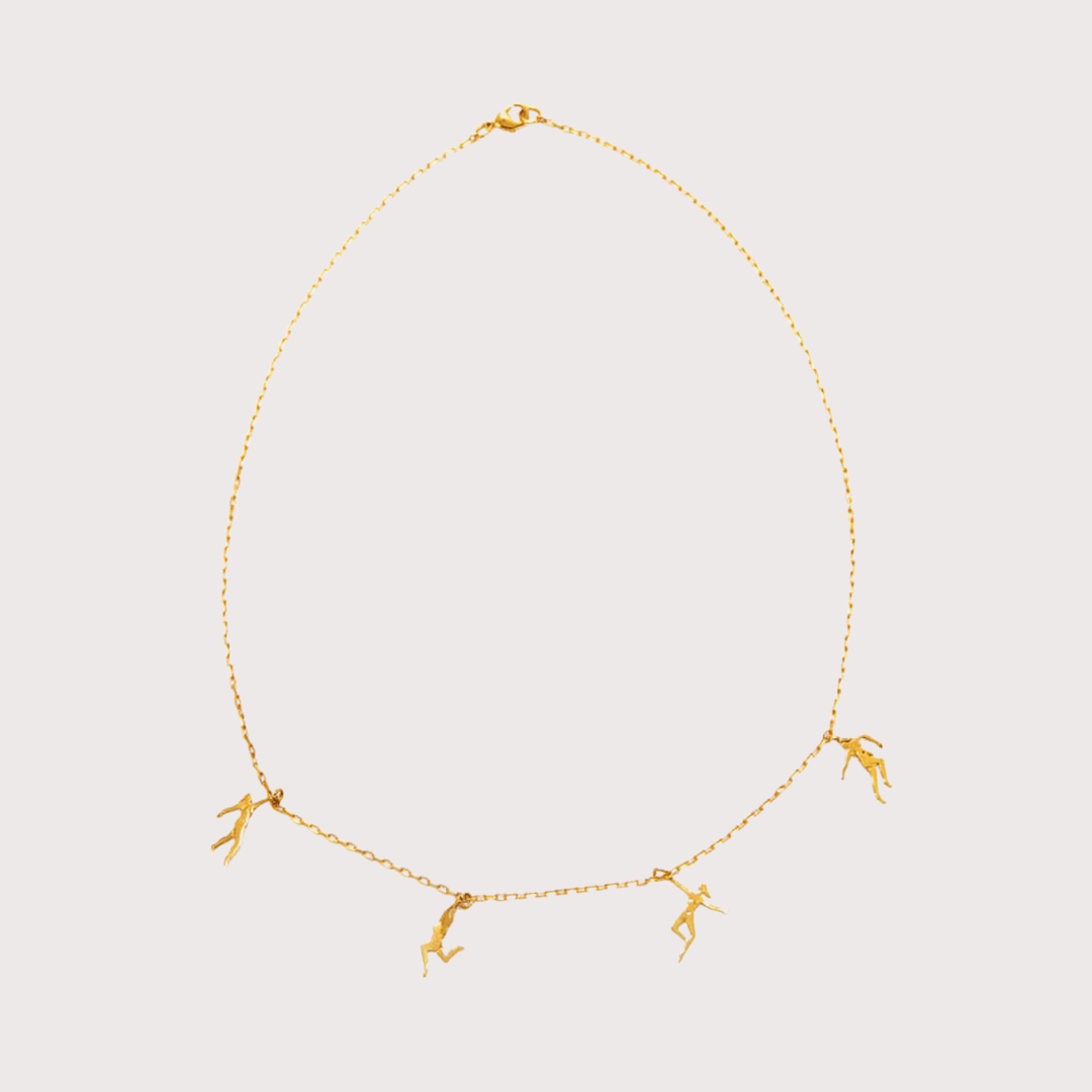Danzantes Charms Necklace - Gold by Alejandra de Coss at White Label Project