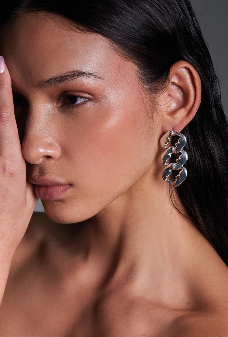 Leonora Earrings - Silver by Alejandra de Coss at White Label Project