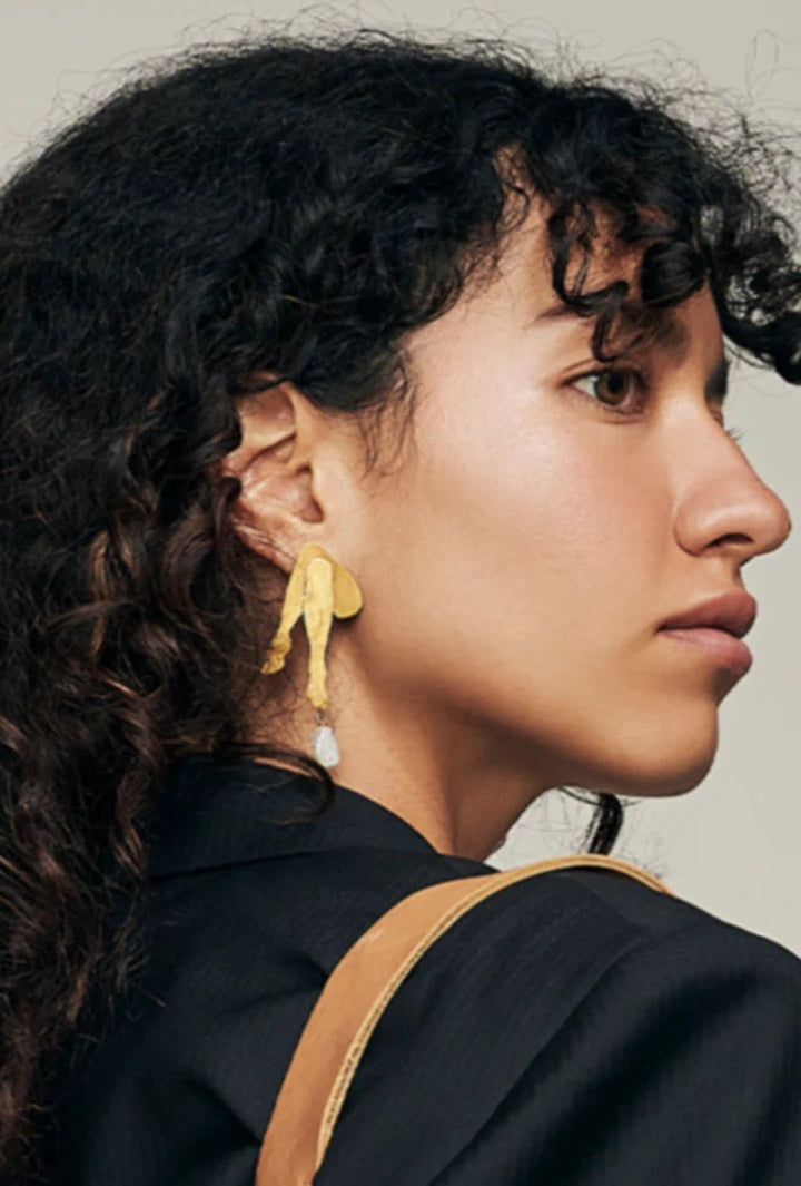 Maar Earrings - Gold by Alejandra de Coss at White Label Project