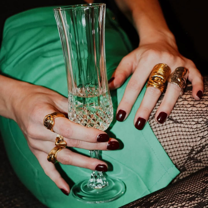 The Knuckle Ring - Gold by Alejandra de Coss at White Label Project