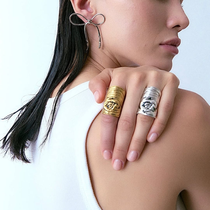 The Knuckle Ring - Gold by Alejandra de Coss at White Label Project