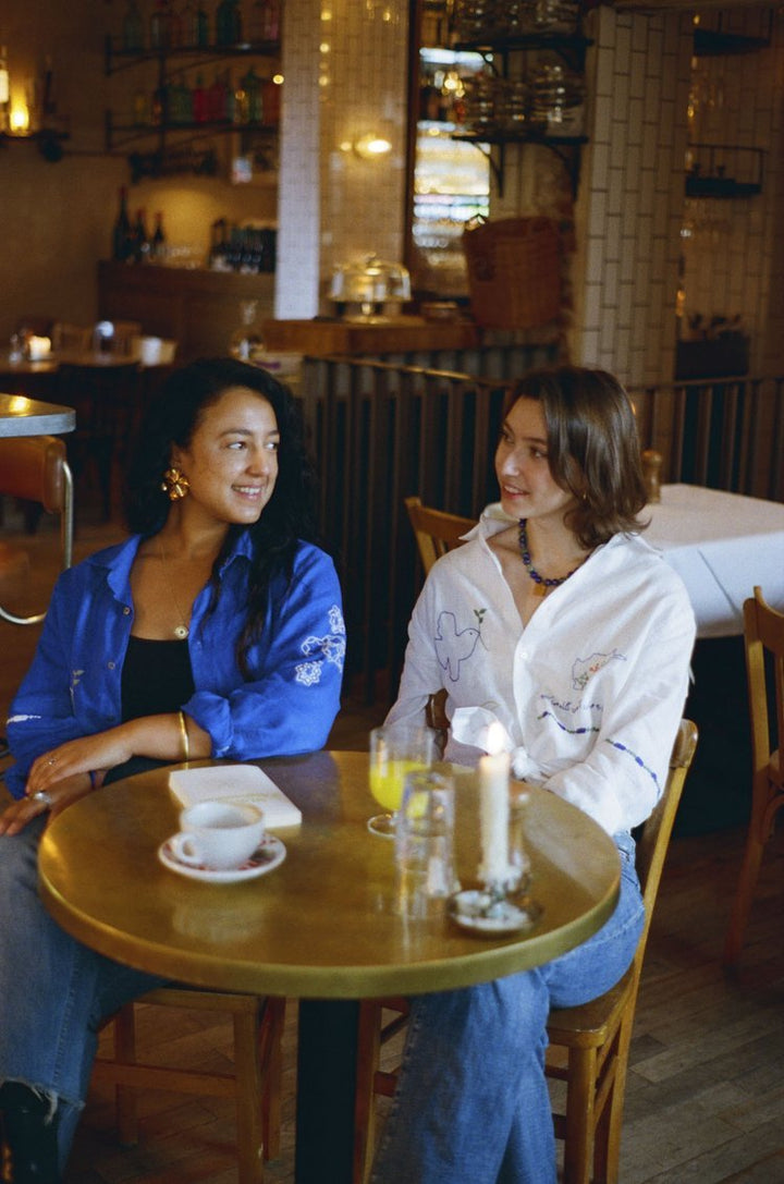 Hope Long Sleeves Shirt - Blue by Artijaan at White Label Project