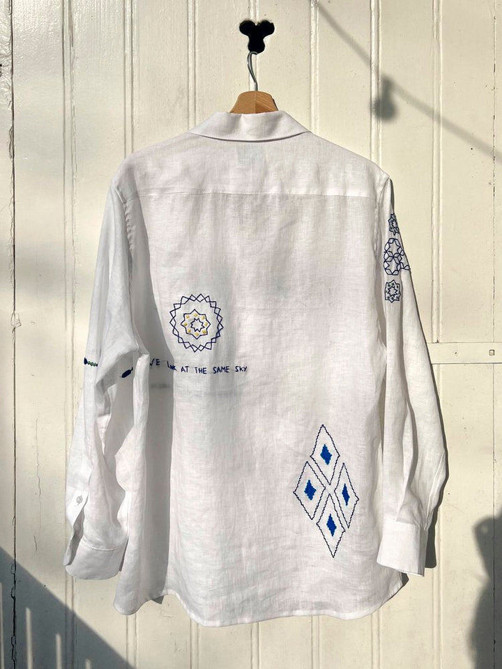 Hope Long Sleeves Shirt - White by Artijaan at White Label Project