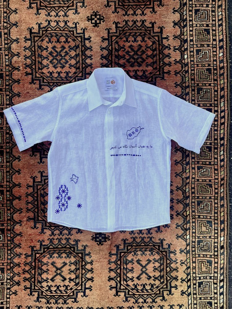 Hope Short Sleeves Shirt - White by Artijaan at White Label Project