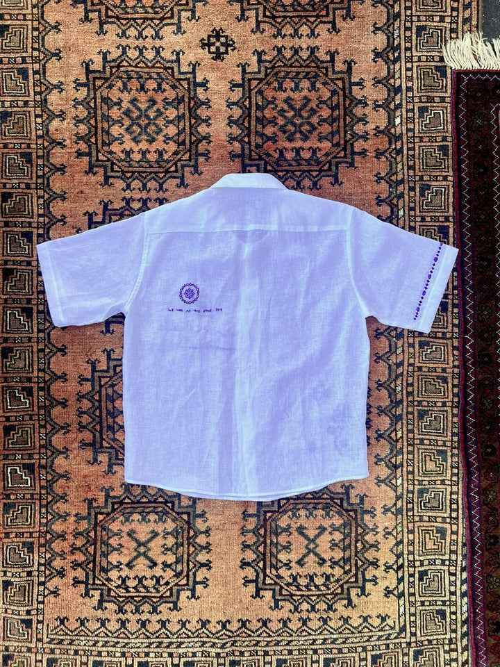 Hope Short Sleeves Shirt - White by Artijaan at White Label Project