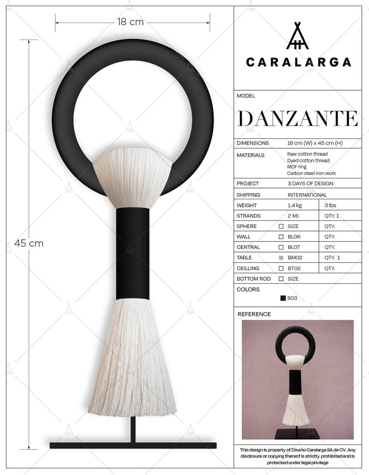 Danzante Table Stand - Black by Caralarga at White Label Project