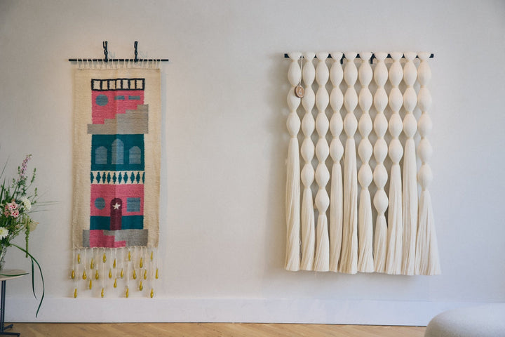Medium Frijoles Wall Hanger - Natural by Caralarga at White Label Project