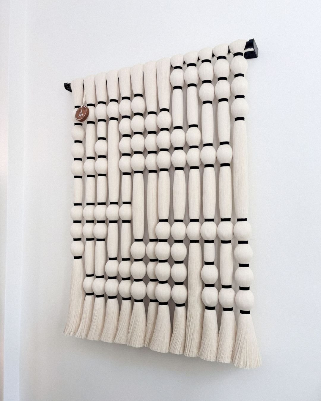 Medium Mitla Wall Hanger - Black by Caralarga at White Label Project