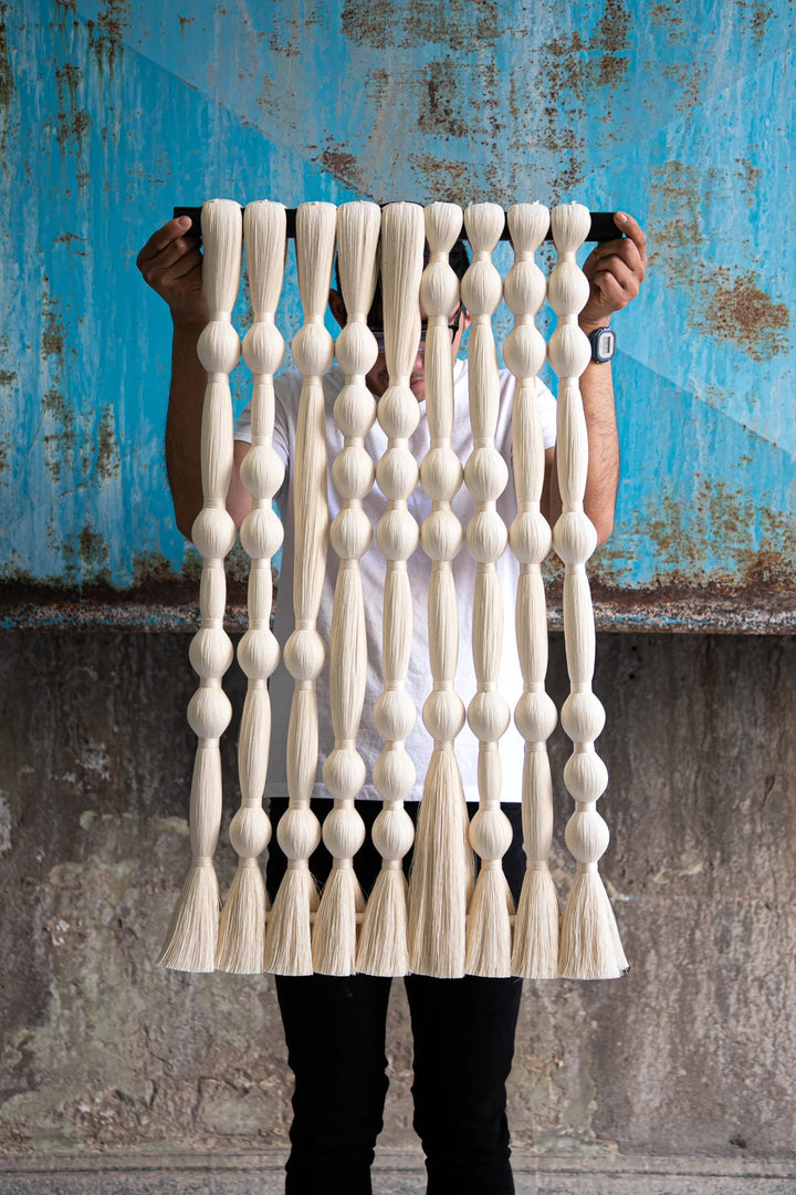 Mini Mitla Wall Hanger - White by Caralarga at White Label Project