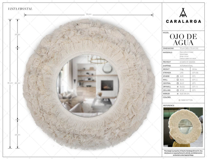 Ojo de Agua Mirror by Caralarga at White Label Project