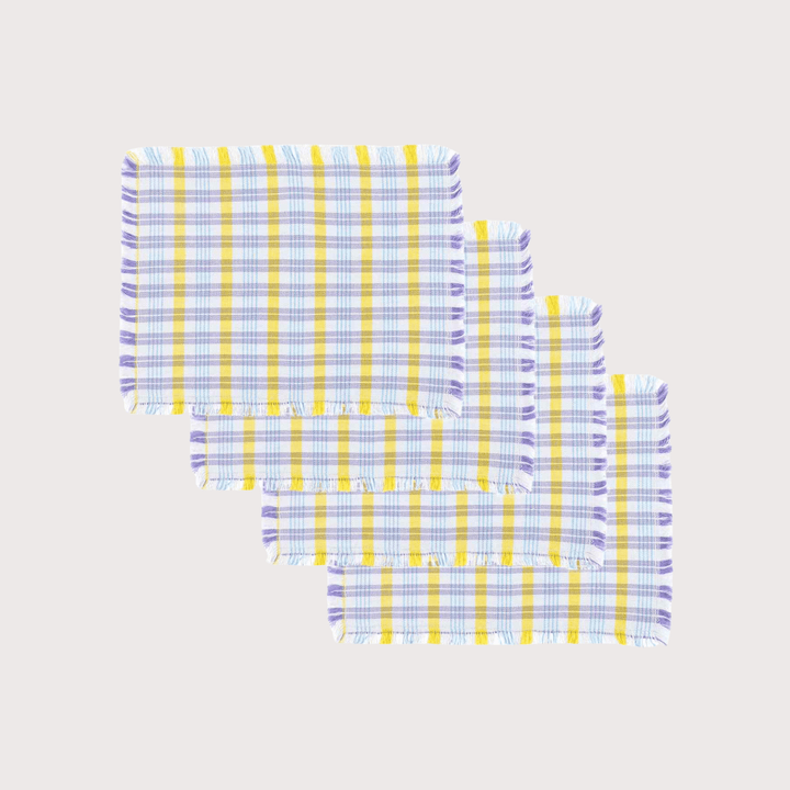 Lila Grid Placemat Set by Casa Edel at White Label Project