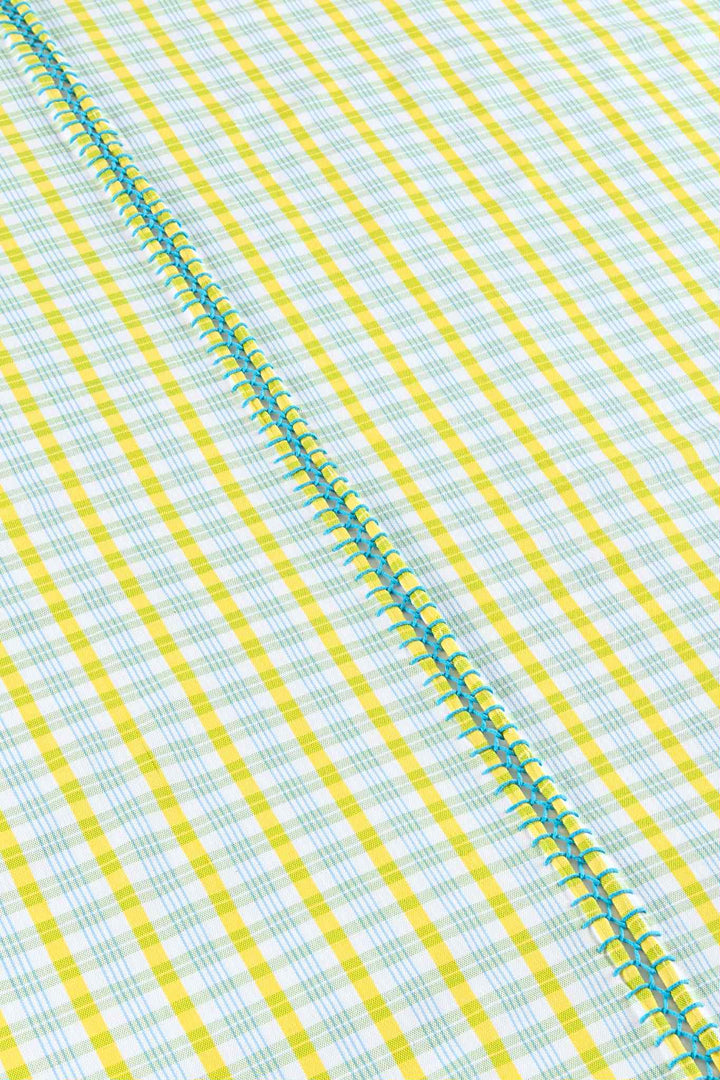 Verde Grid Tablecloth by Casa Edel at White Label Project