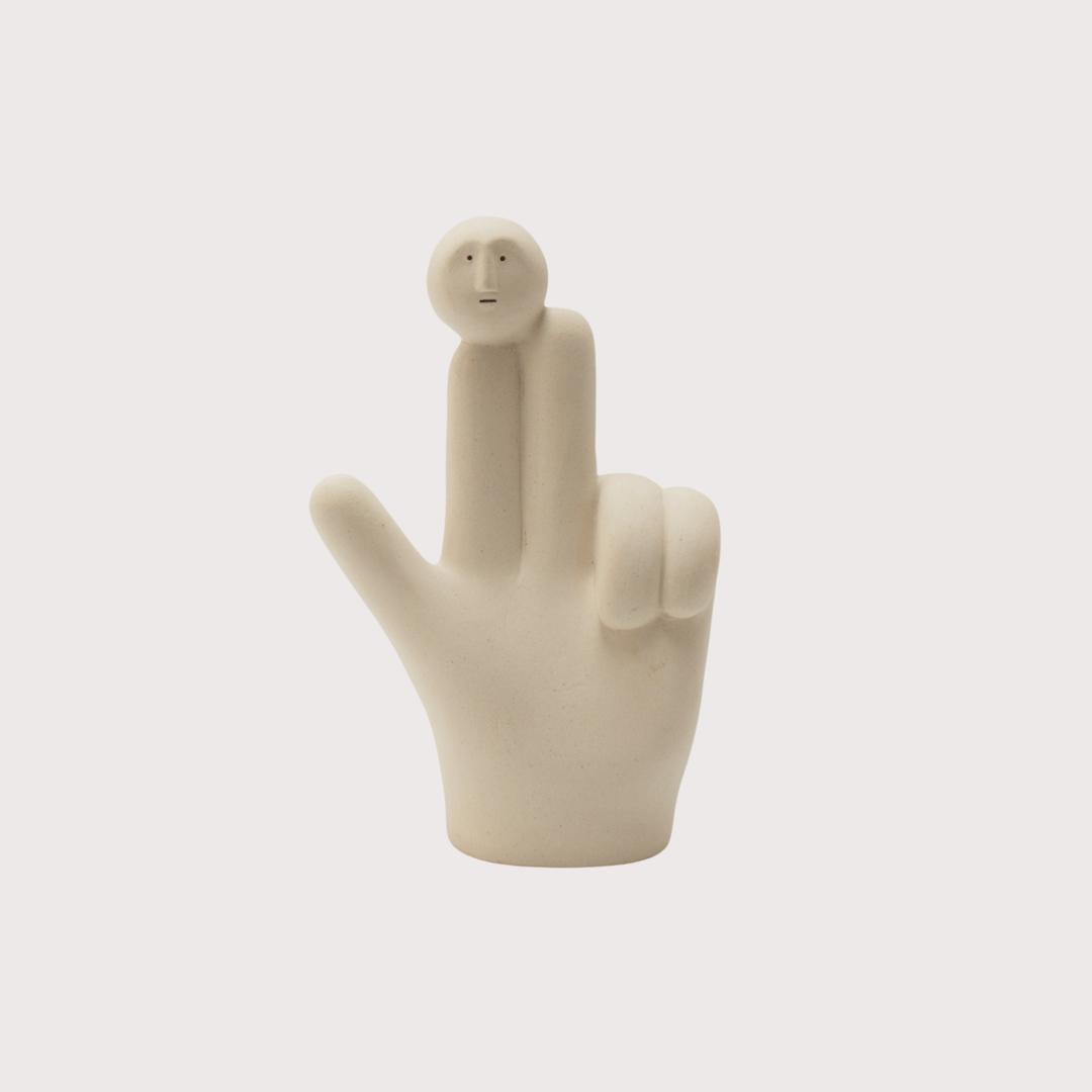 Aiming up (Series Handy Heads) by Claymen at White Label Project