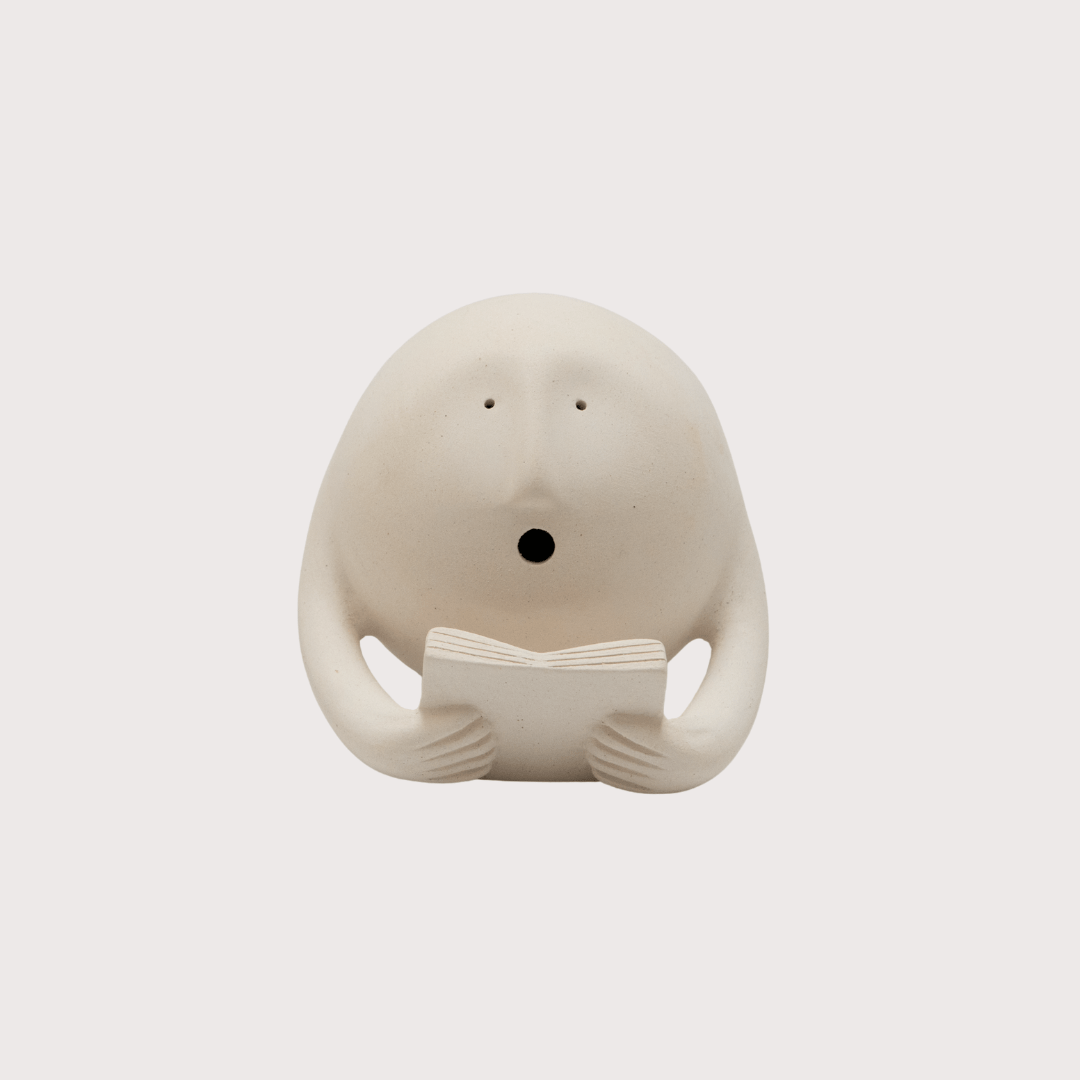 Eager Reader (Series Clayhead) by Claymen at White Label Project