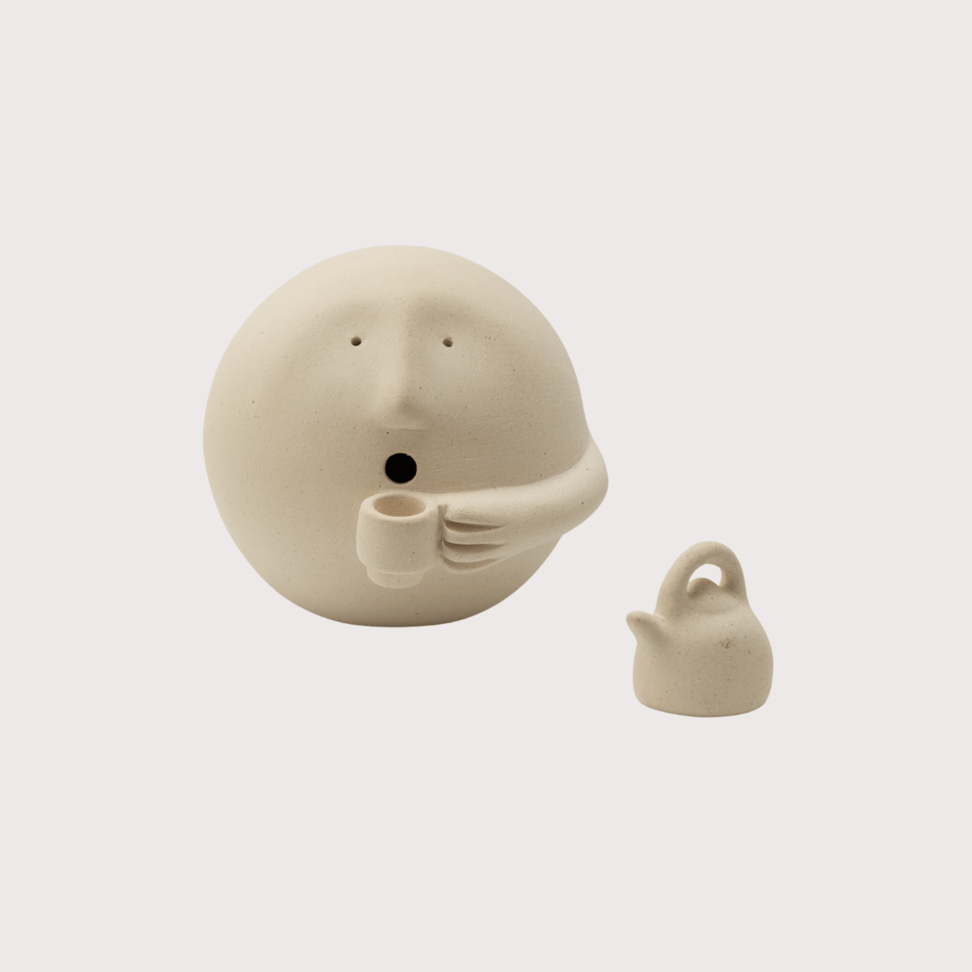 Tea Break (Series Clayhead) by Claymen at White Label Project