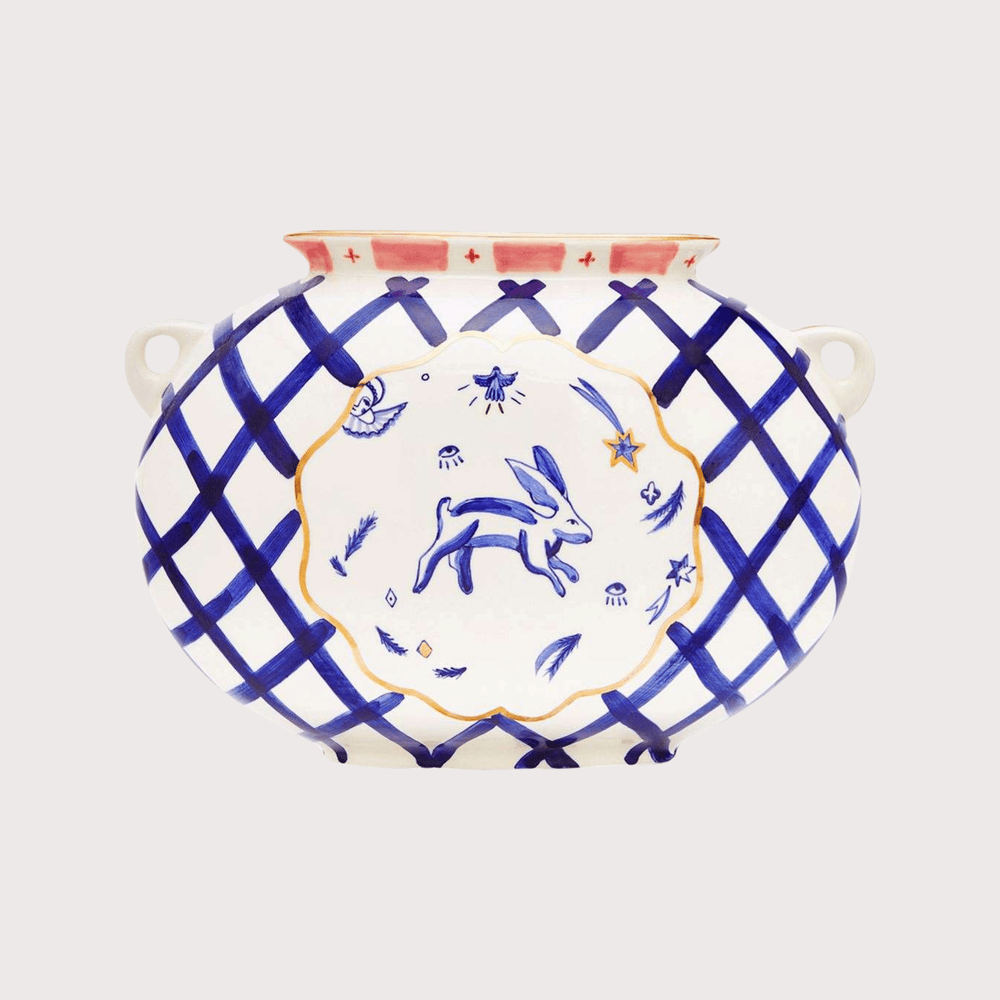 Ceramic Vase with the Image of a Girl by Gunia Project at White Label Project