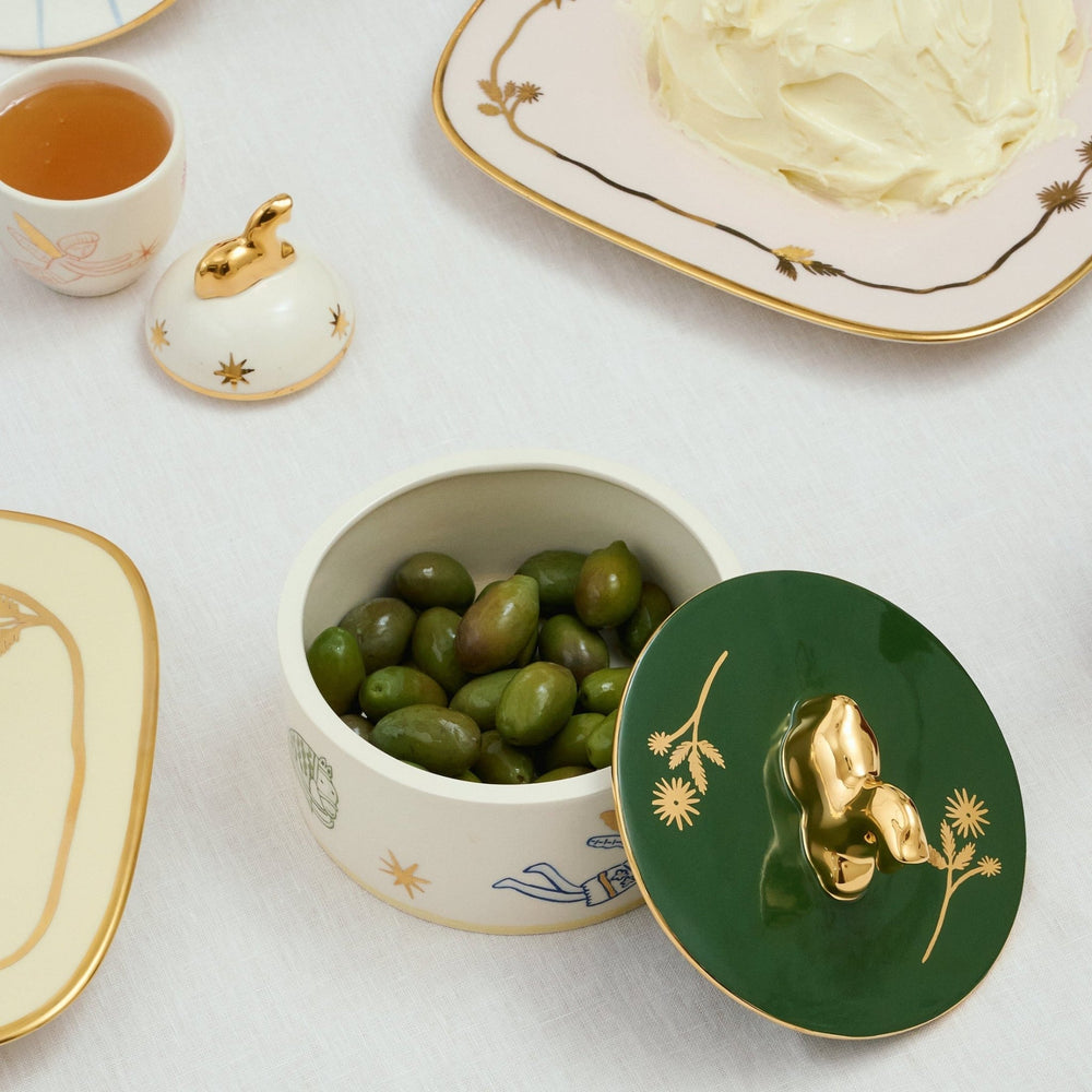 Konyk Sugar Bowl with Flowers by Gunia Project at White Label Project