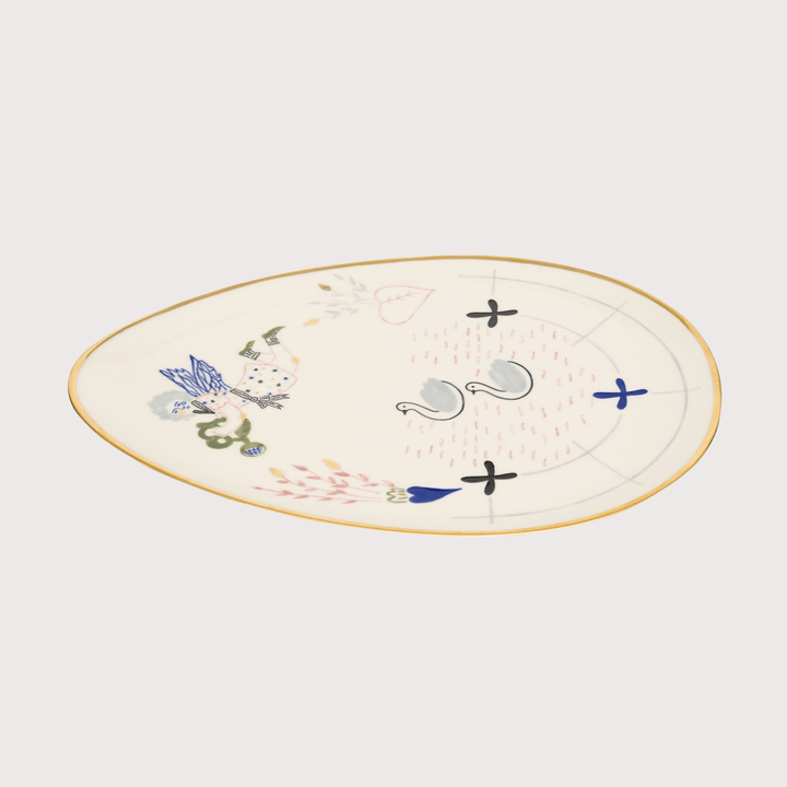 Naïve Pond Oval Plate by Gunia Project at White Label Project