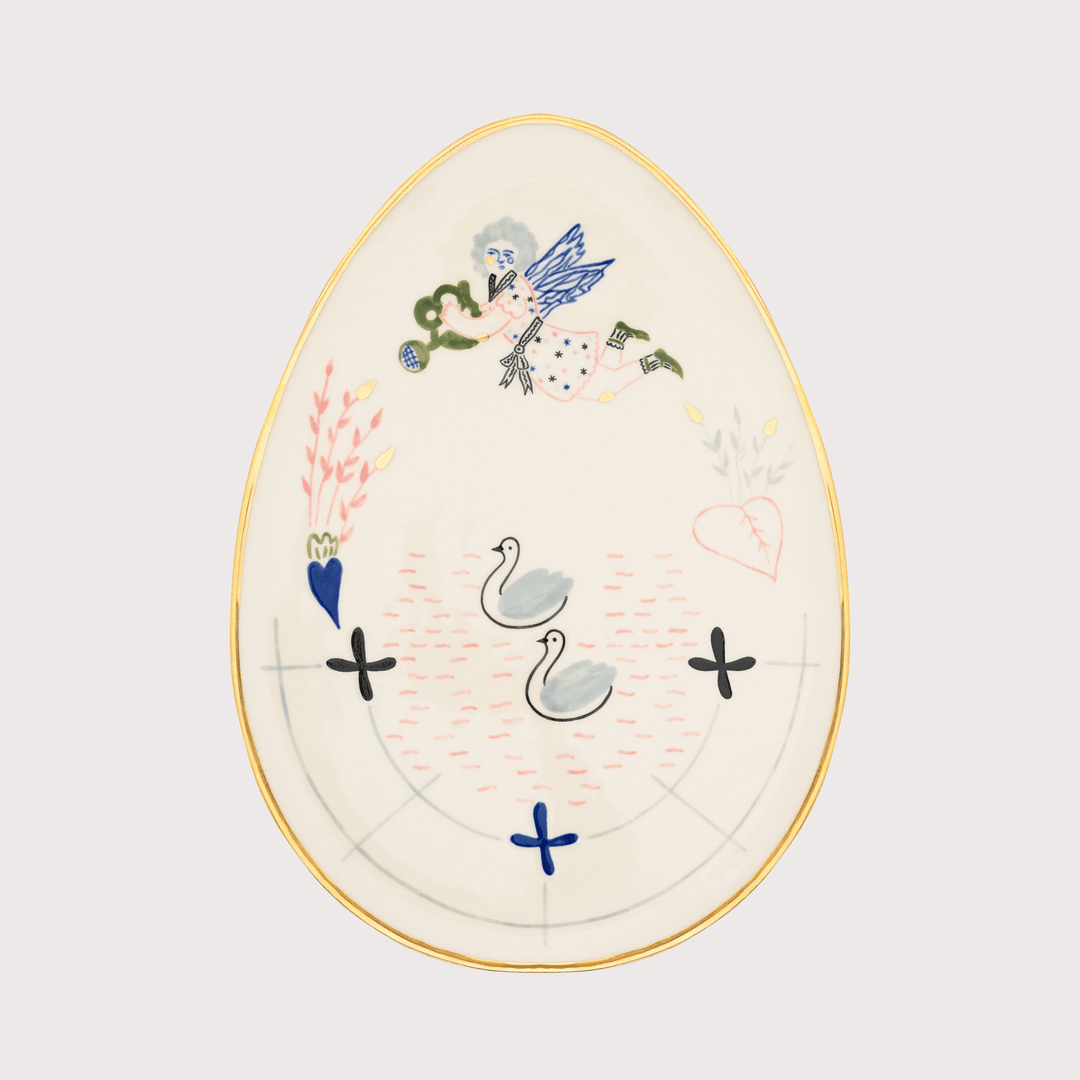 Naïve Pond Oval Plate by Gunia Project at White Label Project