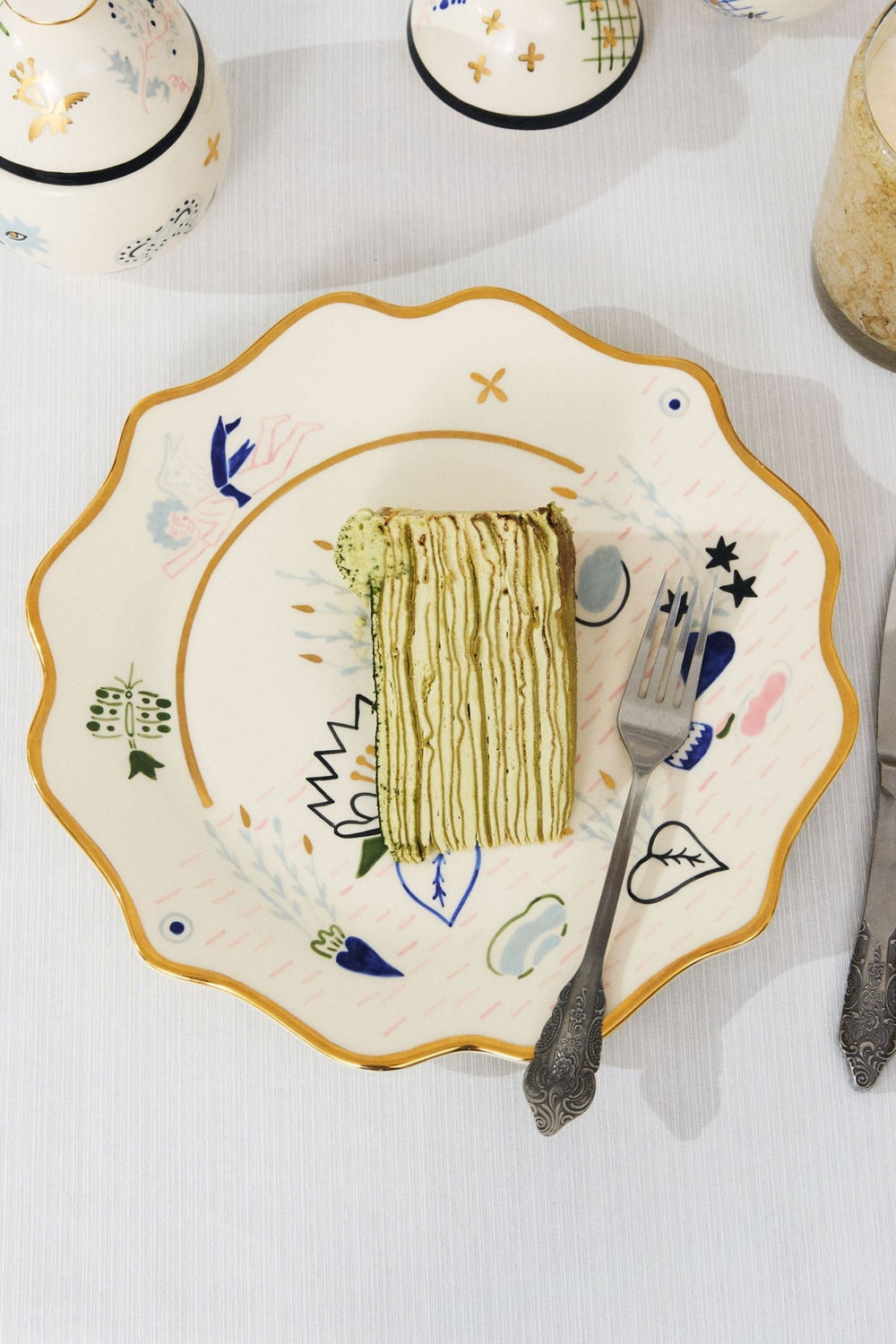 Naïve Pond Square Plate by Gunia Project at White Label Project