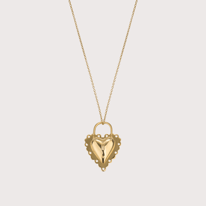 Open Heart Pendant - Gold by Gunia Project at White Label Project