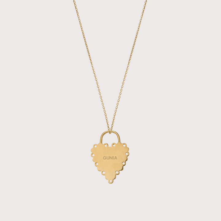 Open Heart Pendant - Gold by Gunia Project at White Label Project