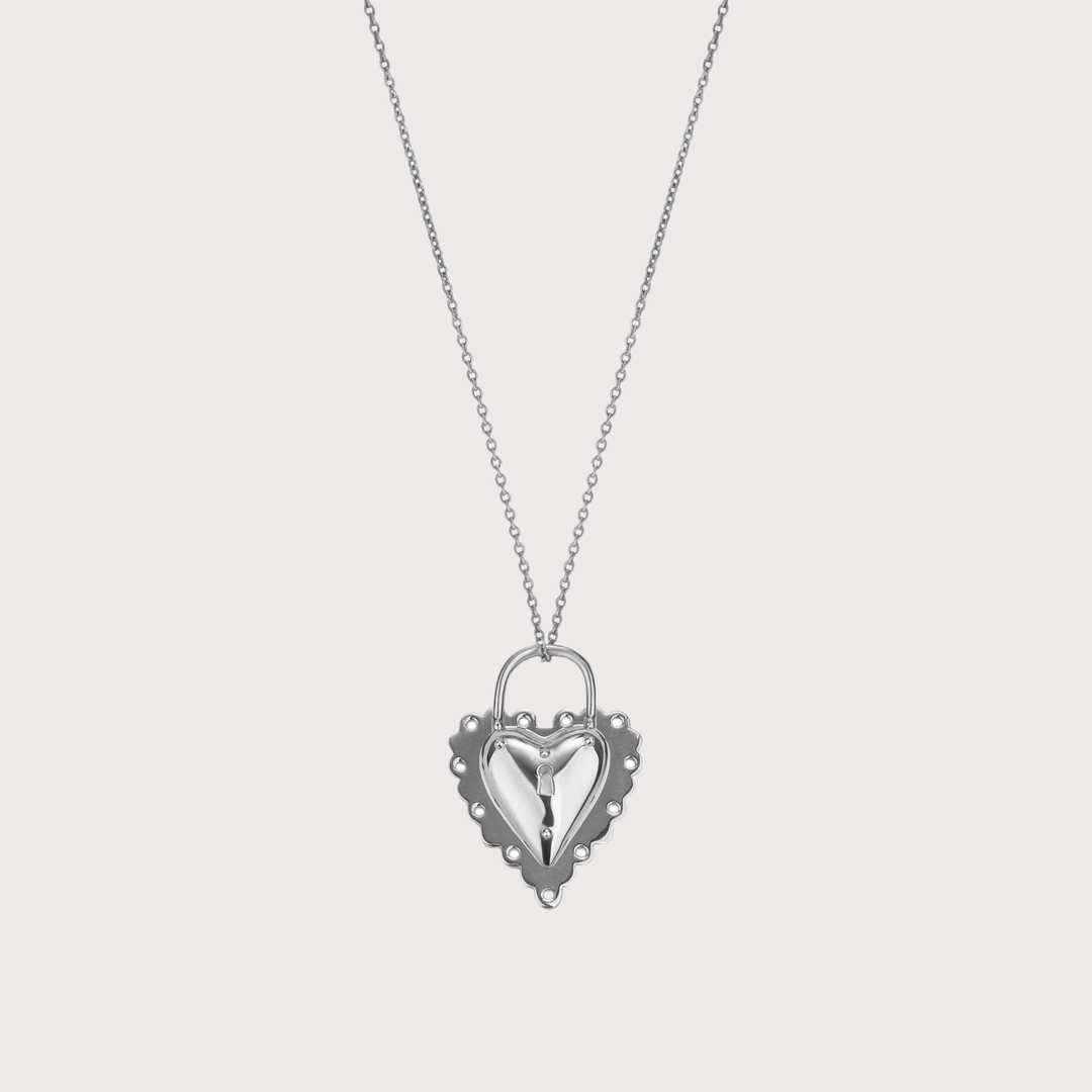 Open Heart Pendant - Silver by Gunia Project at White Label Project