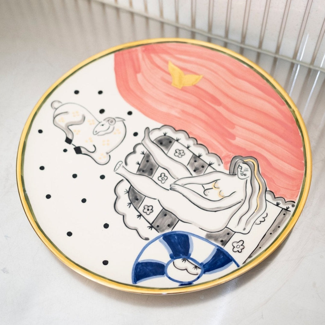 Plate — Beach Girl by Gunia Project at White Label Project