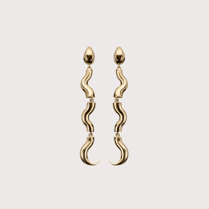 Serpent Drop Earrings by Gunia Project at White Label Project