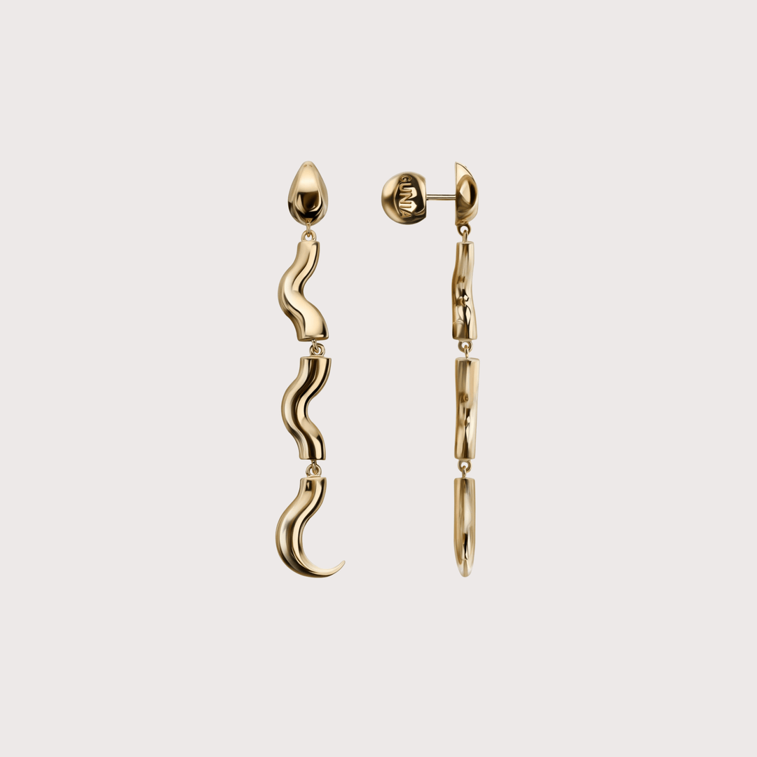 Serpent Drop Earrings by Gunia Project at White Label Project