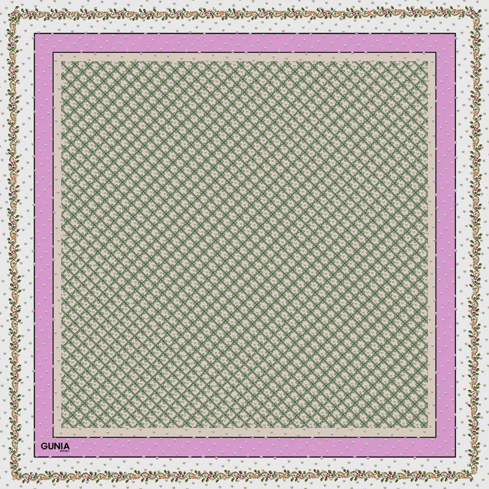 Silk Scarf — Floral Ornaments by Gunia Project at White Label Project