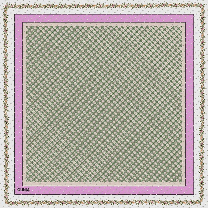 Silk Scarf — Floral Ornaments by Gunia Project at White Label Project