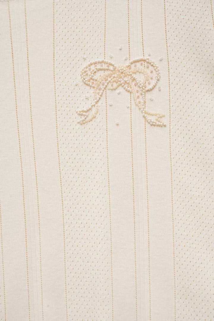 Textured T-Shirt Bodysuit by Gunia Project at White Label Project