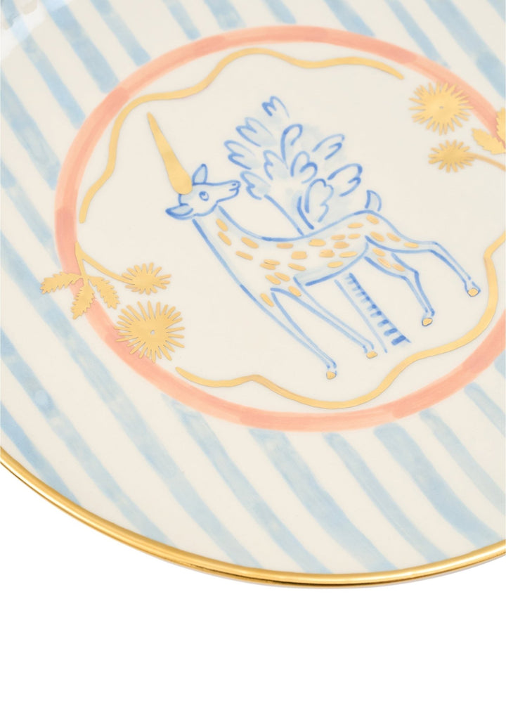Unicorn Plate - Blue by Gunia Project at White Label Project