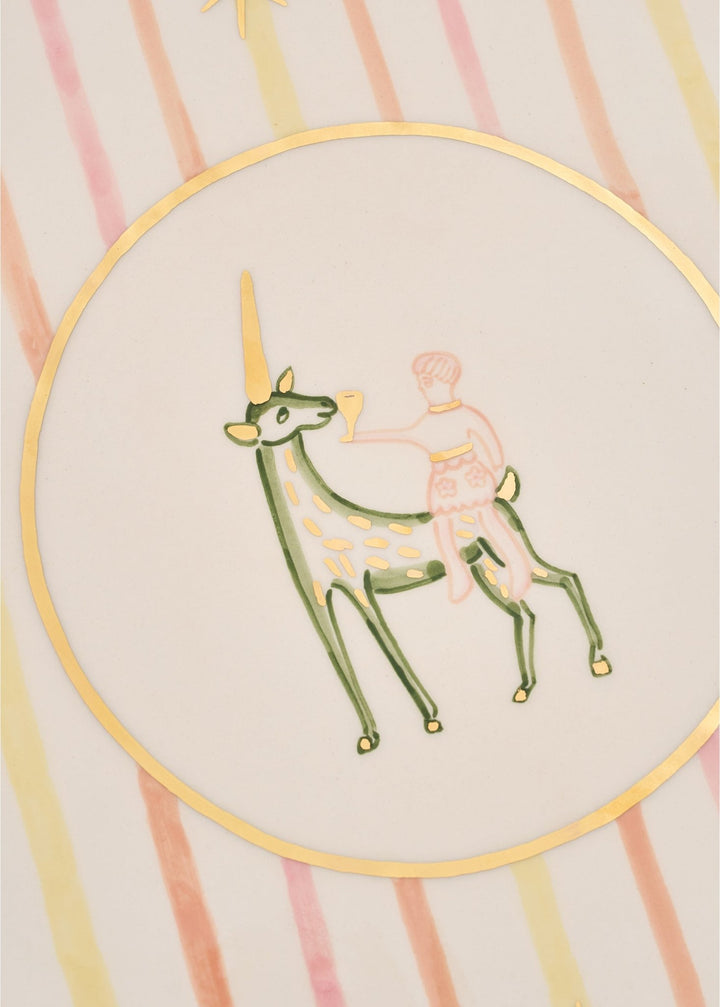 Unicorn Plate - Pink by Gunia Project at White Label Project