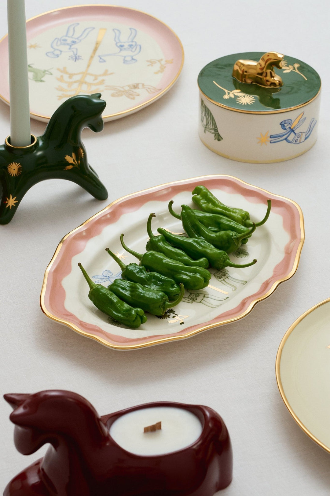 Vechornytsi Ornate Plate by Gunia Project at White Label Project