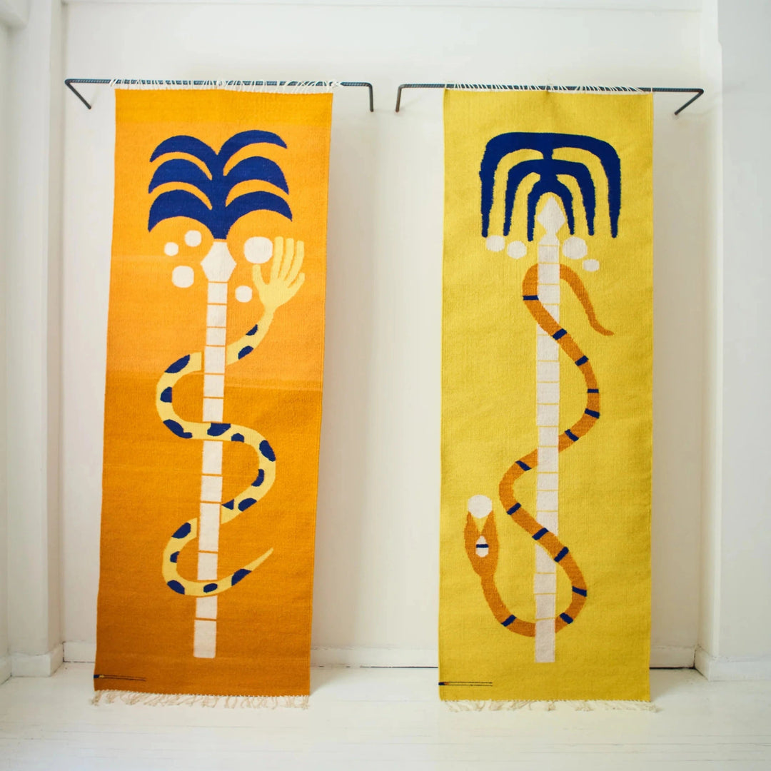 Serpiente Rug - Orange by Lordag Sondag at White Label Project