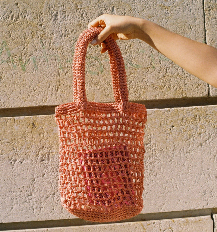 Fique Tote Dina Moreno Mini - Pink by Matamba at White Label Project