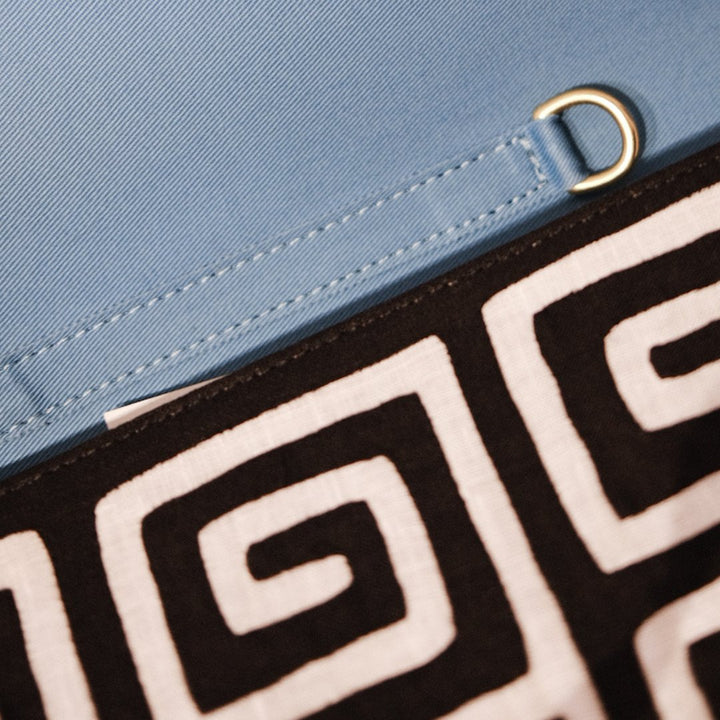 Black White Kuna Clutch by Mola Sasa at White Label Project
