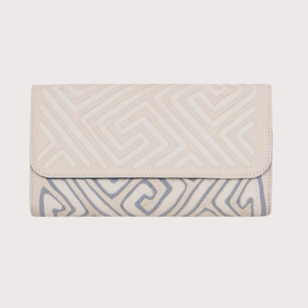 White Baguette Kuna Bag by Mola Sasa at White Label Project