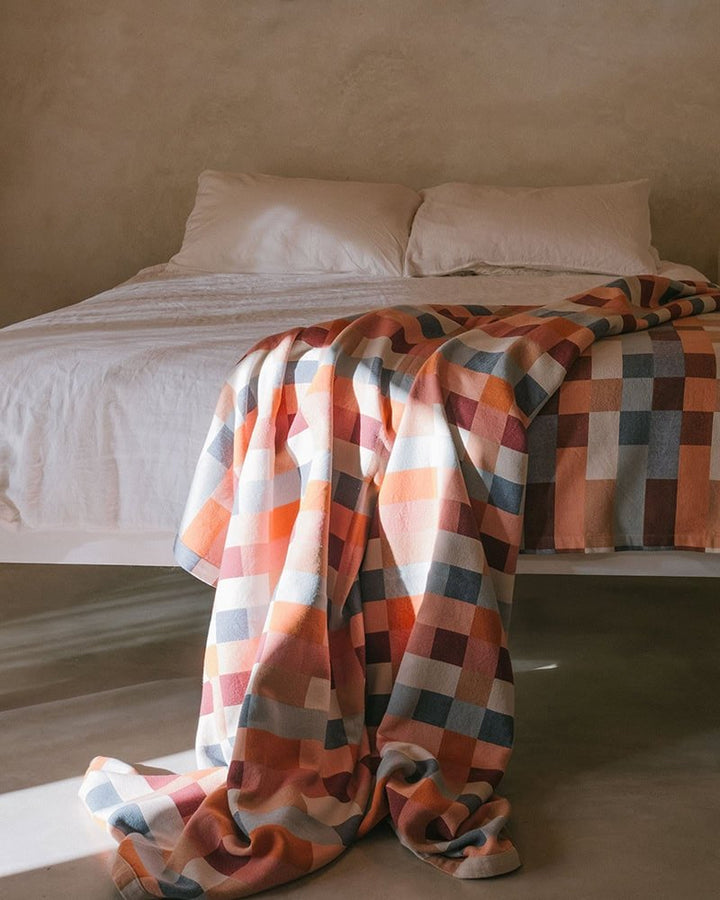 Bed Throw - Wild Fire by Mungo at White Label Project
