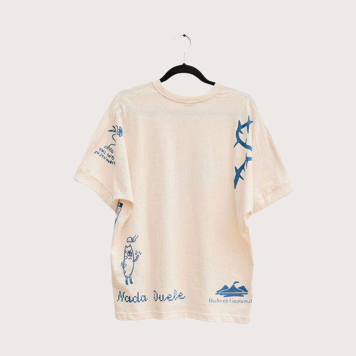 Bunch of Little Drawings Tee by Nada Duele at White Label Project