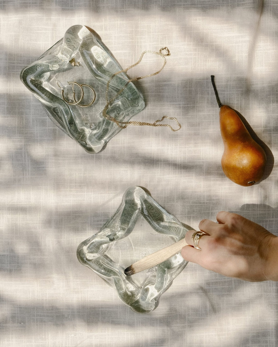 Labha Catchall Glasstray by Nada Duele at White Label Project