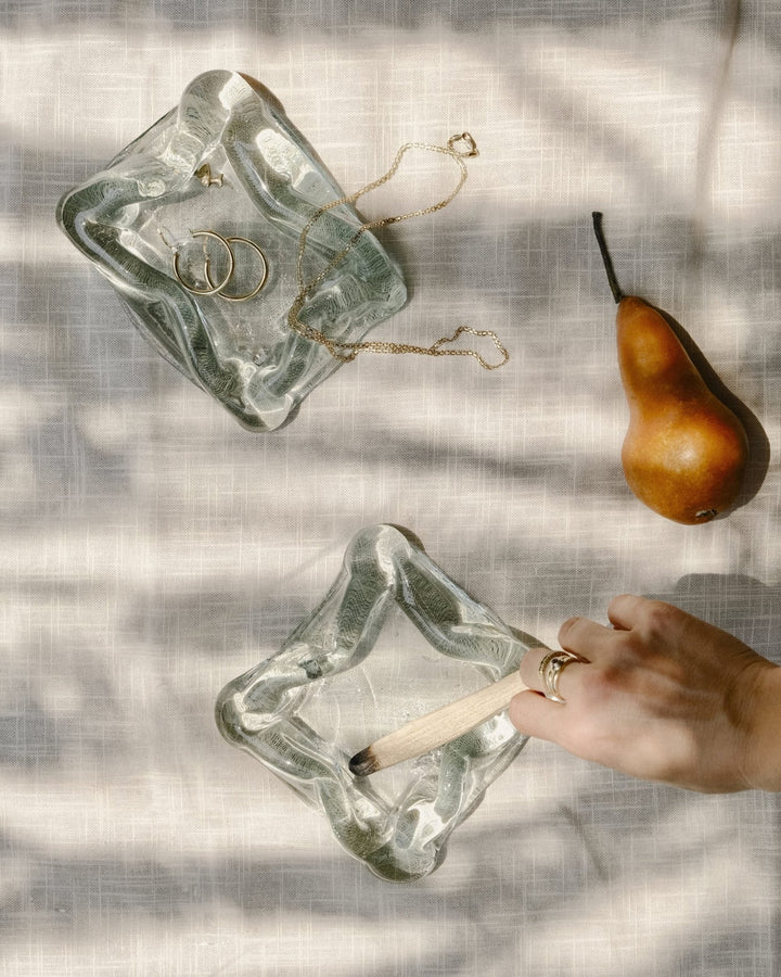 Labha Catchall Glasstray by Nada Duele at White Label Project