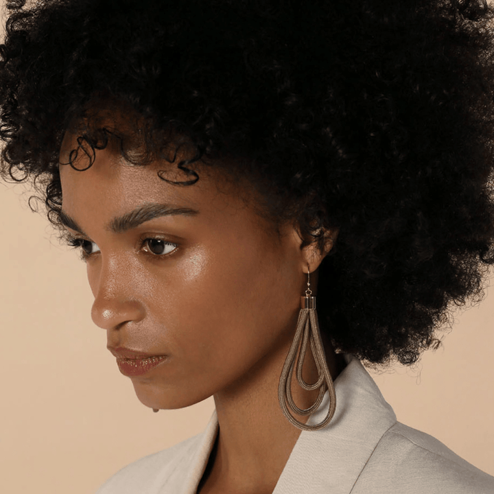 Wave Earrings - Beige by Pichulik at White Label Project