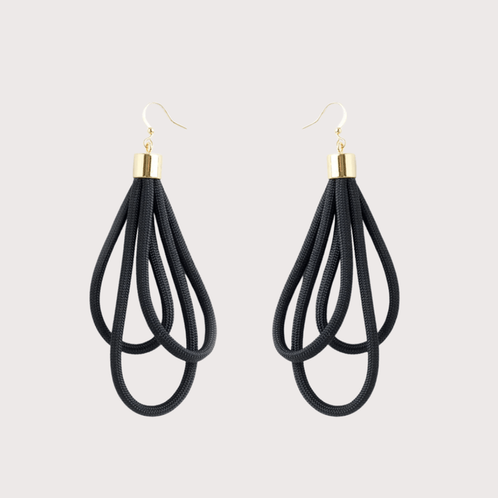 Wave Earrings - Black by Pichulik at White Label Project